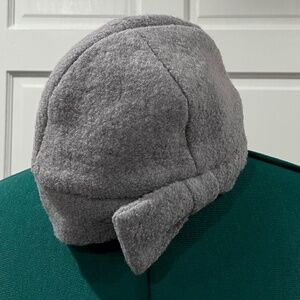 NWT Talbots Women Retro Soft Boiled Wool Cloche Hat Gray Side Bow Fits 22"